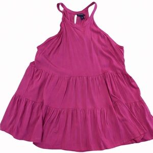 Torrid Raspberry Pink Tiered Swing Tank Top Size 2X (18-20) Flowy NWOT Plus Size